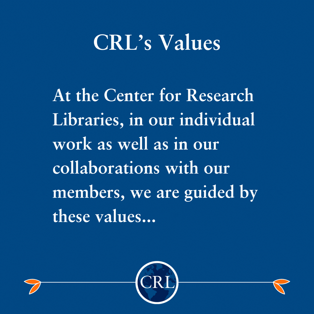 Center for Research Libraries Center for Research Libraries